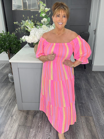 Astec tribal print maxi-Pink