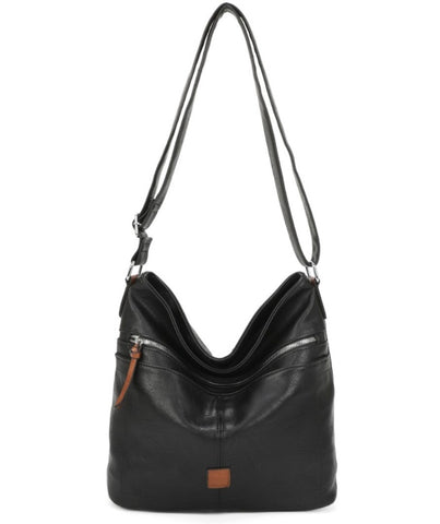 Classic crossbody bag two tone-Black