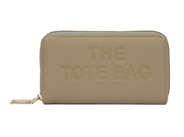 Taupe slim Tote purse