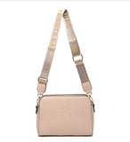 Double zip compartment Tote bag-Beige