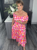 Calypso magic midi-Fuchsia