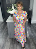 Summer flower tiered Maxi