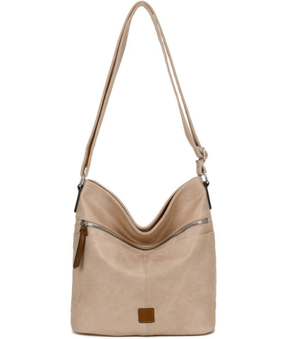 Classic crossbody bag two tone-Caramel