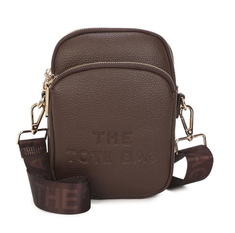 Small Tote crossbody bag-Chocolate