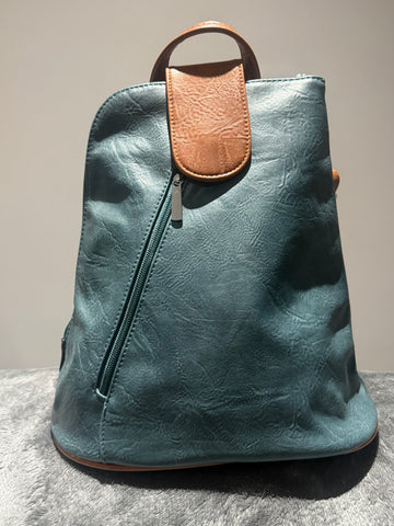 Teal backpack/crossbody bag