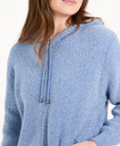 Zip up cosy chenille zip hoody-Blue