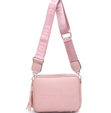 Double tassel tote camera bag-Pink