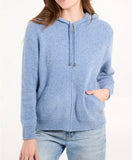 Zip up cosy chenille zip hoody-Blue