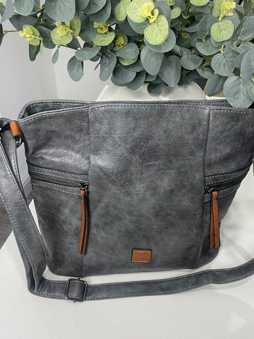 Classic crossbody/shoulder bag-Grey