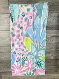 Vibrant spotty floral scarf-Pastles