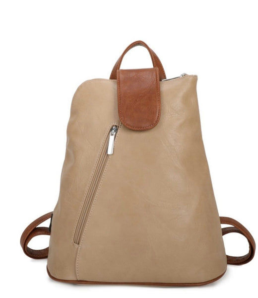 Camel backpack/crossbody bag