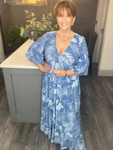 Tia dress-denim blue