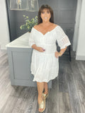 Bianca broderie anglaise smock dress