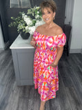 Calypso magic midi-Fuchsia