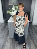 Bow detail tiered Maxi dress