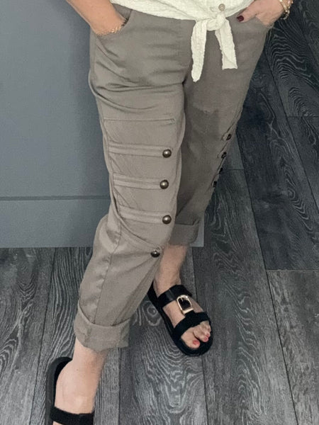 Military magic jogger pants-Mocha