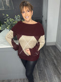 Argyle Bardot jumper-Wine