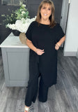 Paloma curve fit two piece set-Black