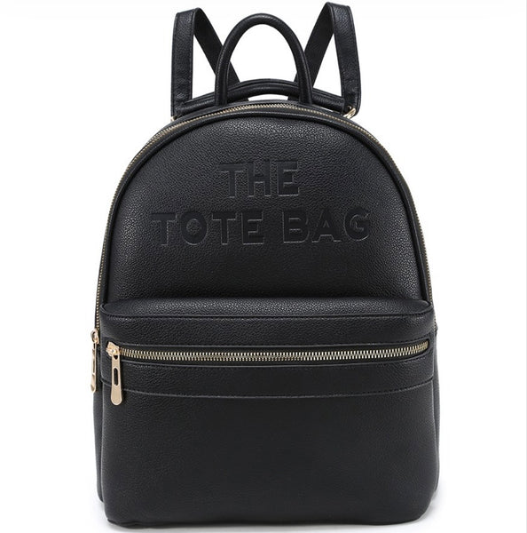 Large Tote backpack-Black