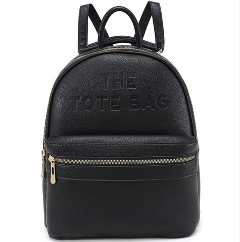 Large Tote backpack-Black