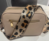 Two compartment crossbody bag-Beige