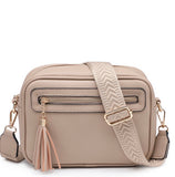 Mocha tassel camera bag