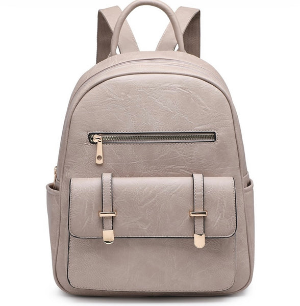 Chelsea large backpack-Beige