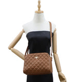 Bed quilted bag-Plum