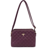 Bed quilted bag-Plum